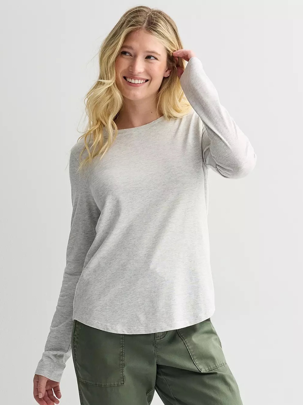 Women's Sonoma Goods For Life® Everyday Long Sleeve Crewneck Tee NWT XL